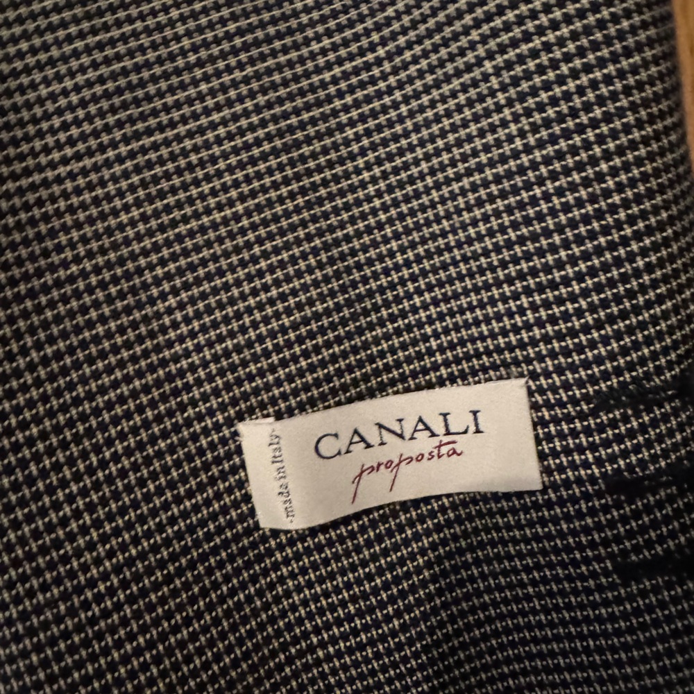 NWT MENS Canali Black and White Houndstooth Blazer - Picture 7 of 10